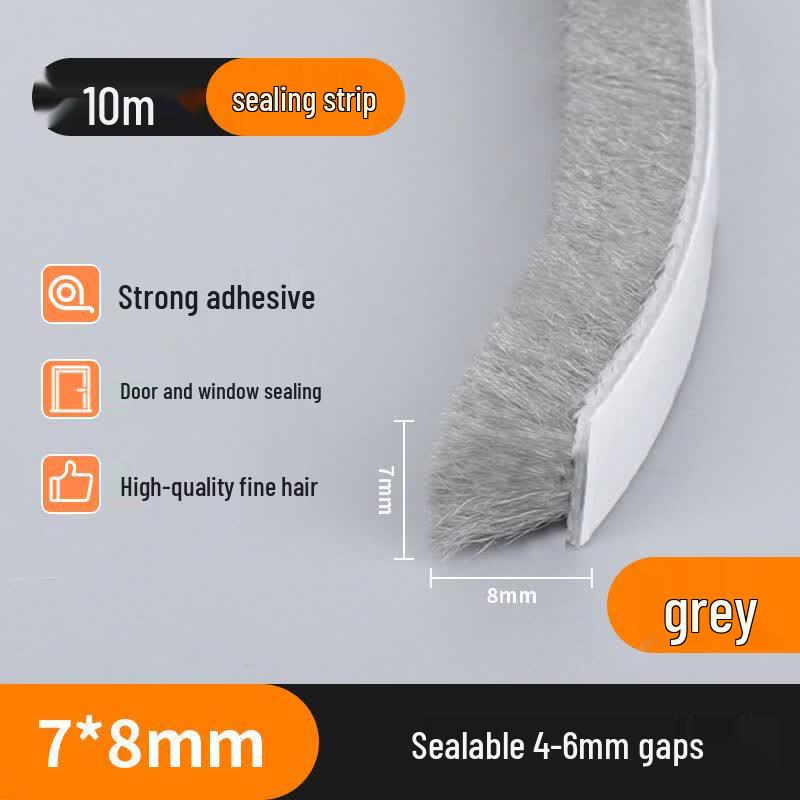 Self-Adhesive Door Window Weather Stripping Brush Seal
