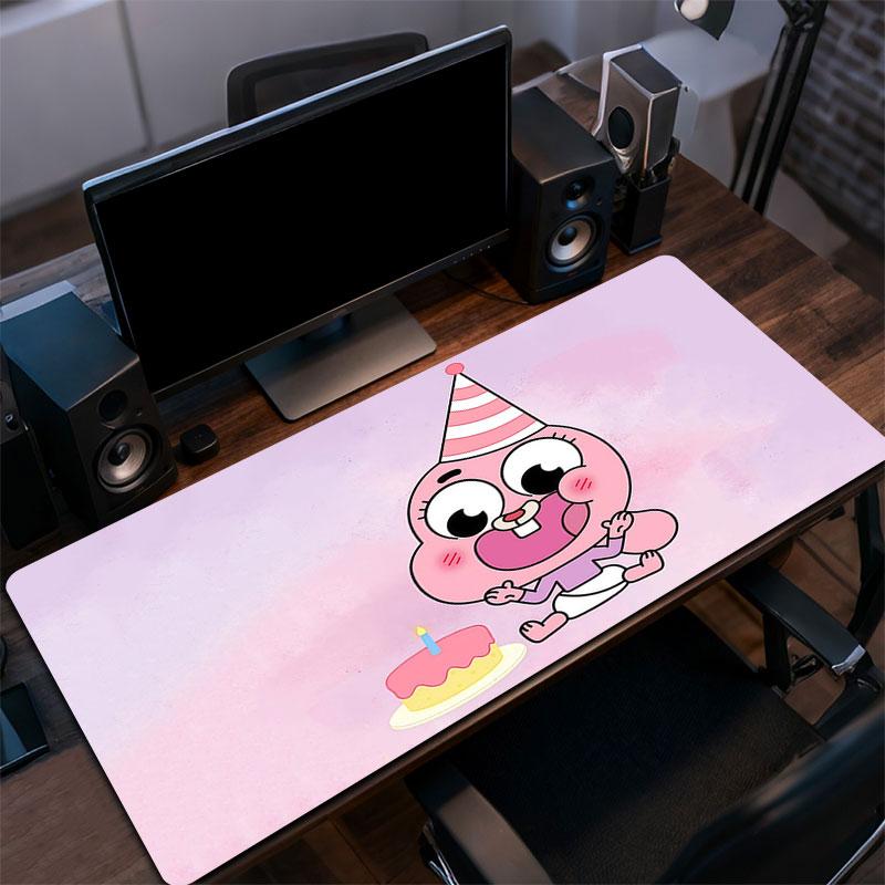 Anais Gumball Mouse Pad, Large Gaming Desk Mat, Non-slip XXL Mousepad for Laptop & Tablet, Mini PC Playmat with Stitched Edges