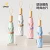 Small Gold Hook Eight Bones Waterproof Color Glue Sunscreen Weather and Rain Sunshade Umbrella Women's Folding Sun Umbrella Manufacturer