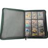 PU Leather Zipper 9-Grid Anime Card Storage Album with 360 Slots for Tabletop Game Cards