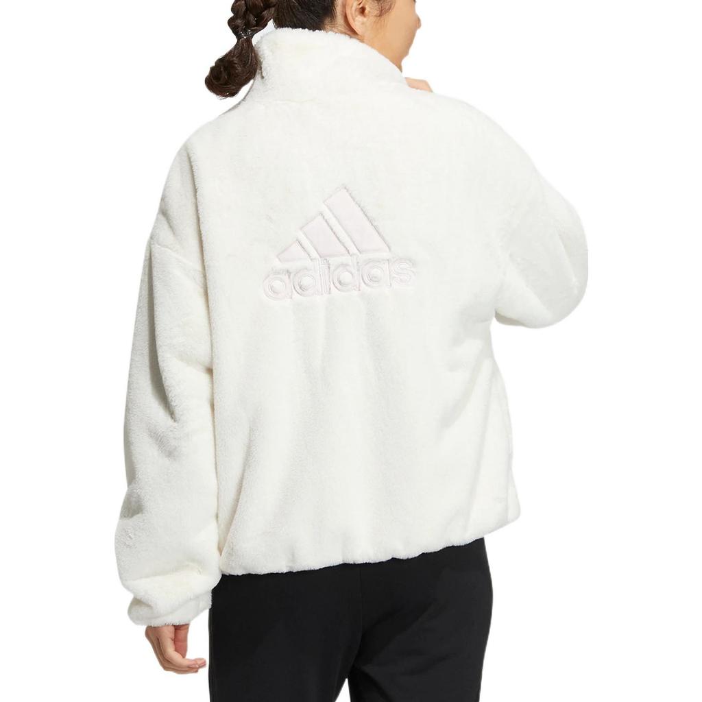 adidas Jackets Women's White Stand Collar Moderate Other HM7102