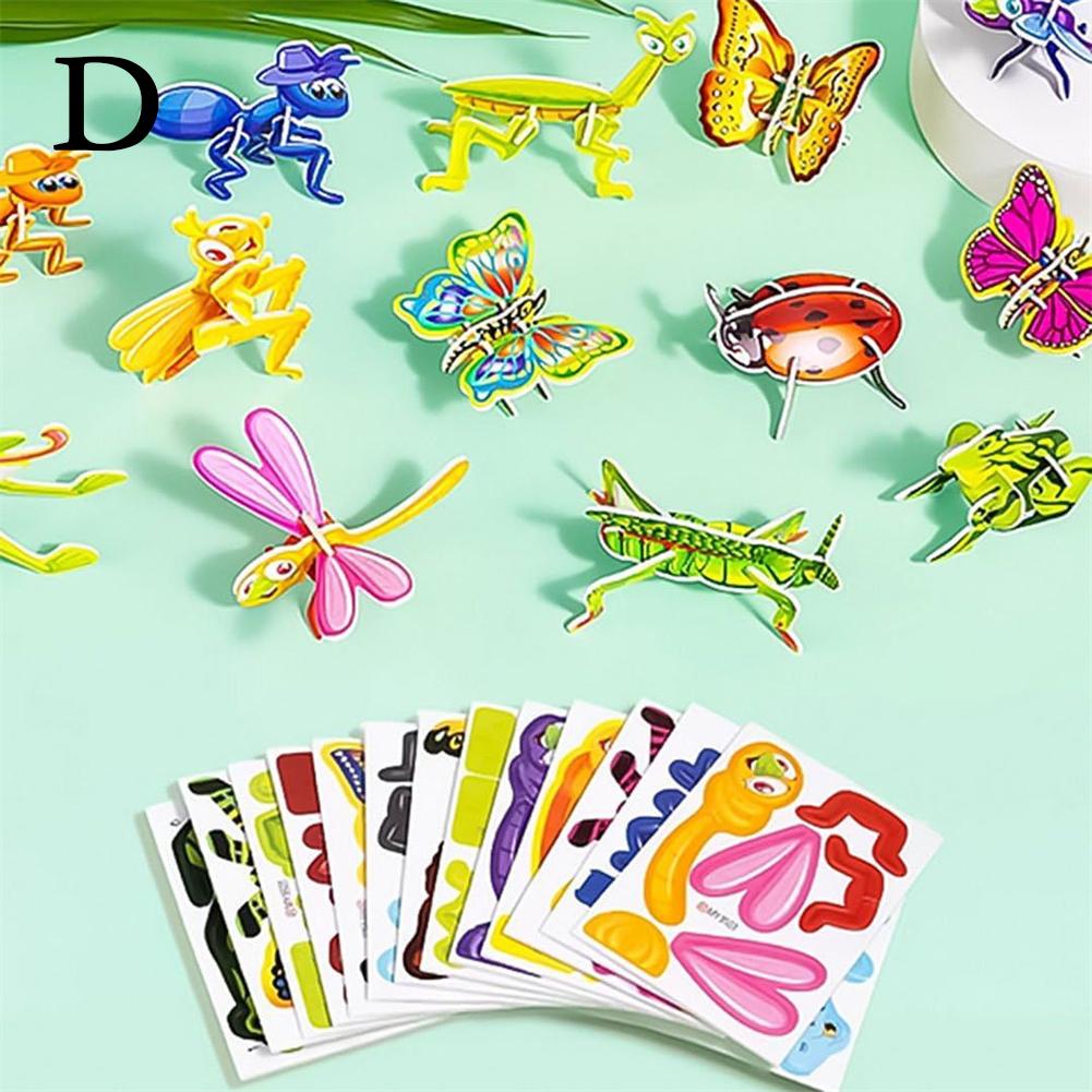 3D Animal Puzzles for Kids,Educational Jungle Animal Puzzle Dinosaur Farm Animals for Kids Classroom Prize Gifts Party Favors