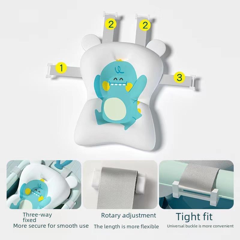 Dinosaur Baby Bath Reclining Support Mat - Newborn Bath Seat & Float