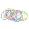100 sztuk Żelowe Silikonowe Gumowe Opaski na Nadgarstek Elastyczna Opaska dla Dziewcząt Kobiet
