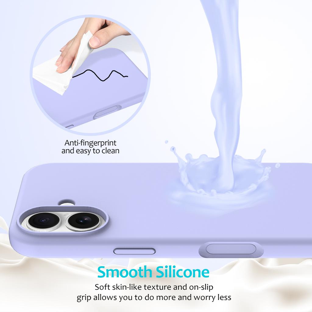 Coque de téléphone antichoc en silicone liquide pour iPhone 17 Air 16 15 14 13 12 Pro Max 16Pro Protection de pare-chocs pour appareil photo
