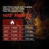LMETJMA Grill Gloves 1472° F (800° C) Extreme Heat Resistant BBQ Cooking Gloves Oven Mitts Non-Slip Silicone Baking Glove KC0284