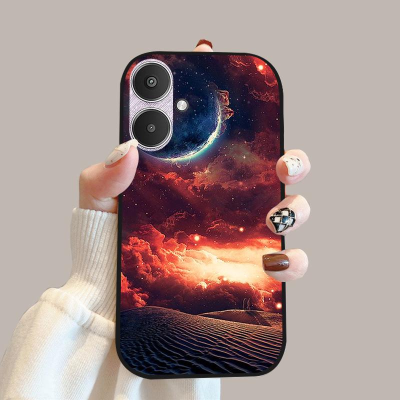 For Xiaomi Poco M6 5G Case 23128PC33I Silicone TPU Soft Phone Cover Cases For Redmi 13C 13R 5G Fashion Protective Fundas Shells