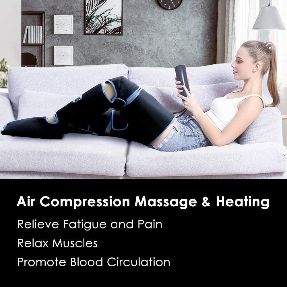 

6 modes Professional Electric Leg Muscle Relaxer Air Compression Recovery Boot Relieve Foot Fatigue Heating Leg Massager