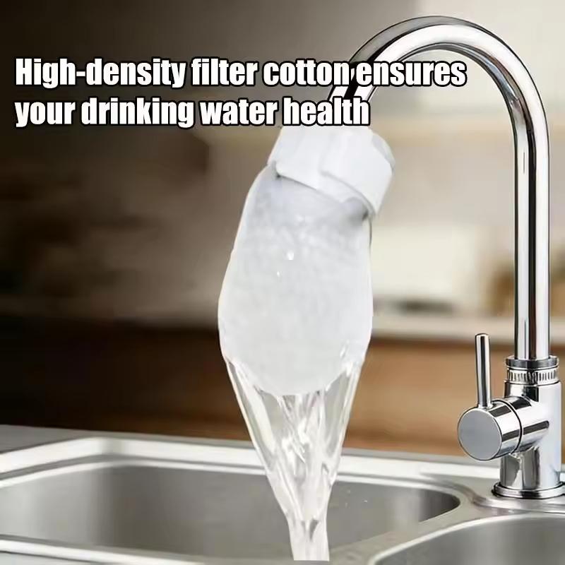 Faucet Filter Cotton Anti-Splash Sediment Filter 50/100Pcs with T-Strap for Kitchen Bathroom Water Purification
