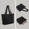 Autumn Winter Large Capacity Quilted College Student Tote Bag for Class, Travel, Commuting, Down Shoulder Bag for Women