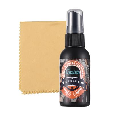 GUITTO Guitar Cleaning Care Kit 50ml String Anti-rust Care Oil with Cleaning Cloth for Guitar