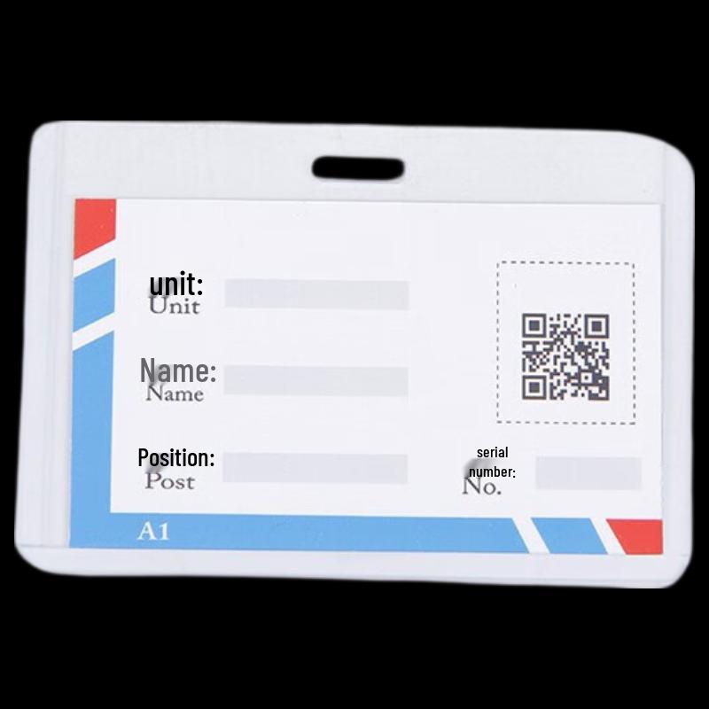

Taijie Прозрачный Жесткий Горизонтальный Держатель для ID-карты (20 шт.)