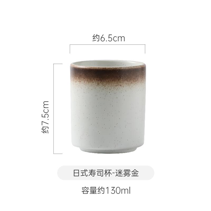 

Винтажная керамическая кружка Креативная чашка без ручки для соуса Кофейная чашка для молока Чашки для завтрака Чашки для домашнего чая Чашки для воды 130ML