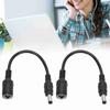 2PCS 7.4x5.0mm Female DC Power Charger Adapter Black Connector Wire for for HP Laptop Office