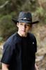 Unisex Bohemian Style Western Cowboy Straw Hat, Face-Slimming, Retro Panama Design with Sun Protection.
