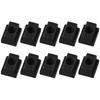 10Pcs Durable M6 M8 M10 M12 T Slot Nuts Carbon Steel Black Oxide Finish Tapped Through Slot Nuts Furniture Nuts