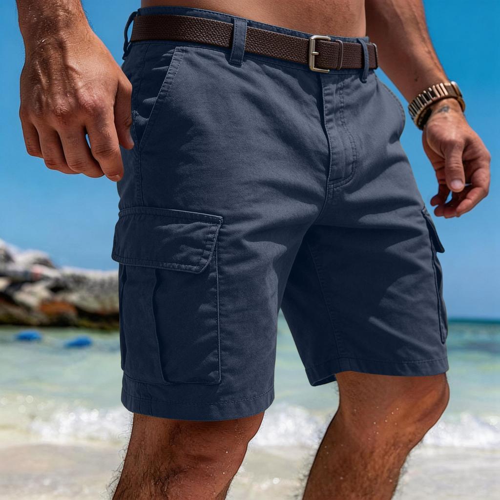 Pantaloni Casual da Lavoro da Uomo con Tasche Multiple, Pantaloni Sportivi da Lavoro Estivi, Pantaloni a Vita Bassa, Pantaloni a Cinque Tasche