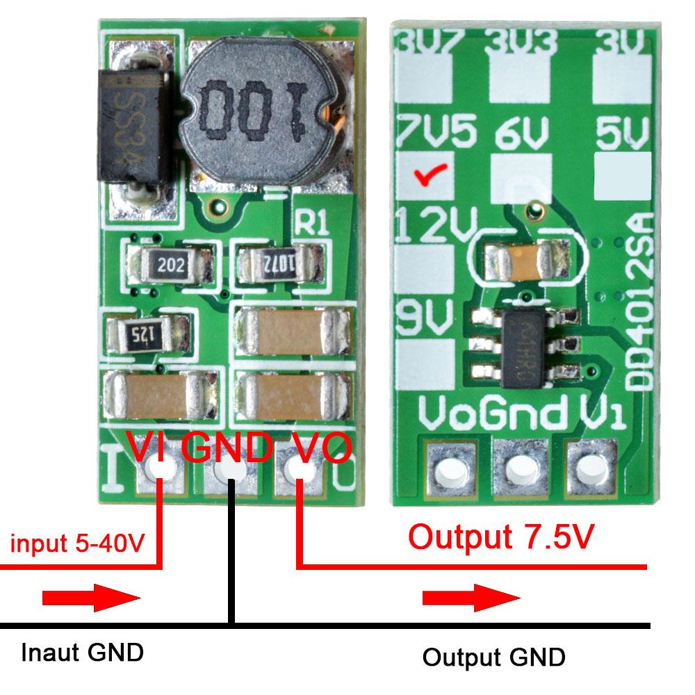 Mini DC Buck Converter DD1111SB 1A 1-11V To 1V 1.1V 1.7V 1V 6V 7.1V 9V 11V Regulated DC-DC Buck Converter Module DC Converter