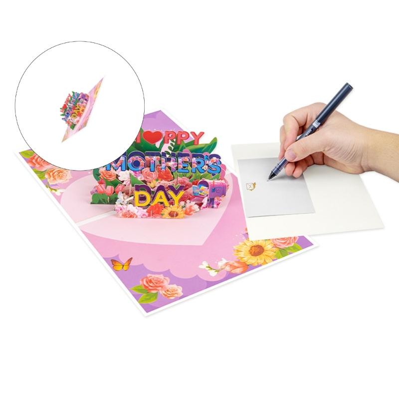 Popup Cards 3D Flowers Popup Birthday Card Popup Greetings Cards Gift Cards for Valentines Day,Mother Day,Birthday
