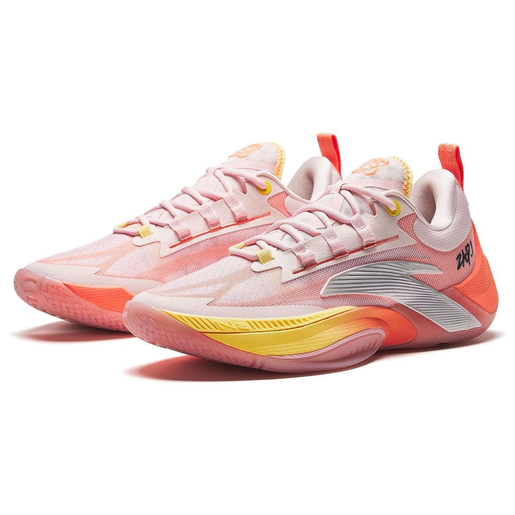 Anta ZAP 1 Basketball Shoes Pink Orange Yellow Men 912411110Q-5