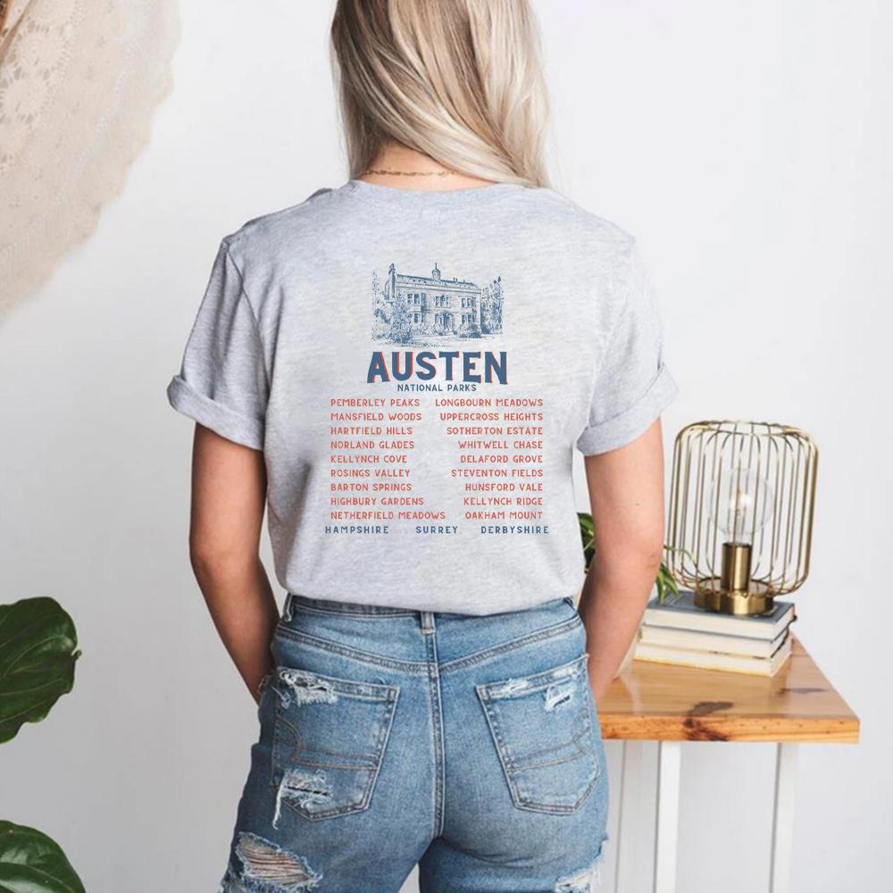 

Jane Austen Shirt National Park Shirt Pride and Prejudice Shirts Jane Austen Gifts Pemberley Booklover Shirt Bookish Merch S