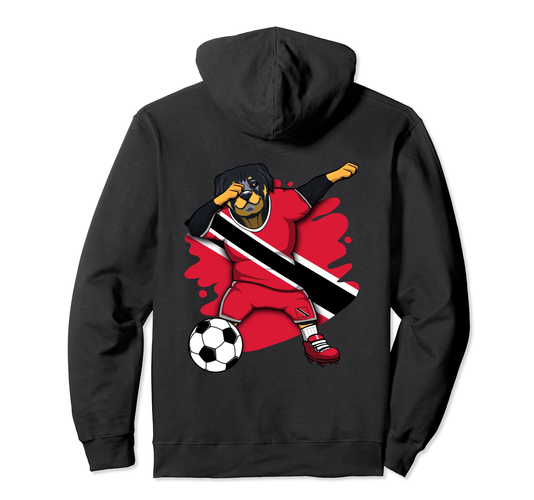 

Dabbing Rottweiler Trinidad and Tobago Soccer Fan Jersey Hoodie