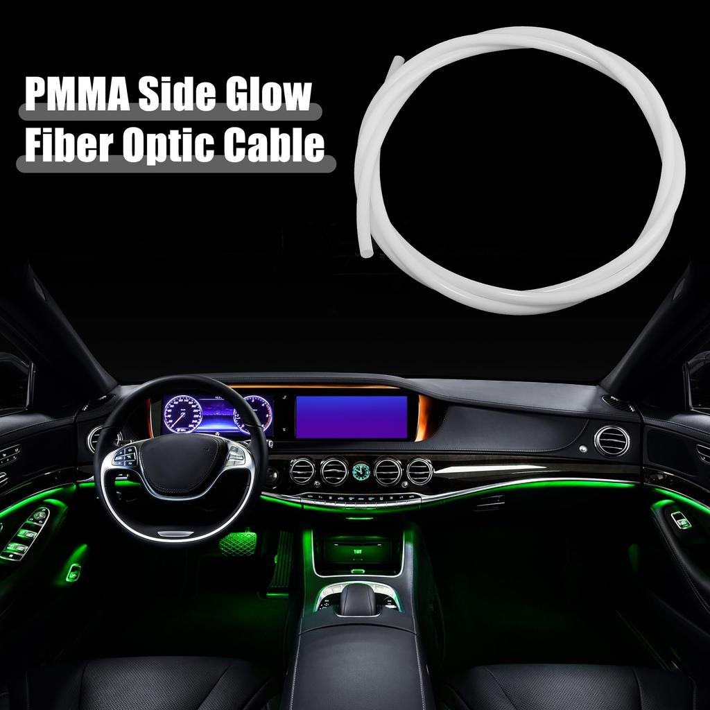 ACROPIX 1.5m 4.92ft 6mm 0.24" White Universal PMMA Fiber Optic Side Glow Cable for