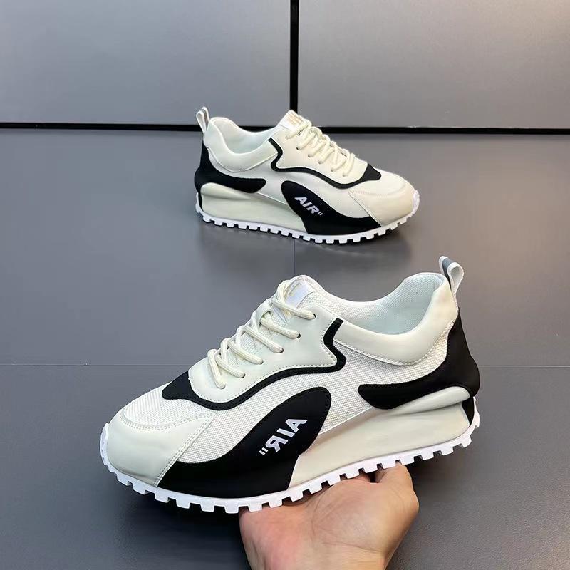 Men Sneakers Casual Color Block Mesh Breathable Outdoor Male Designer Flats High Platform Luxury Chunky Sneakers Running Shoes