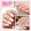 PEACECOLOR Gel Nail Builder Gel Finish Clear Pink Color Gel Set Nail Light Compatible Perfect for DIY Beginners Professionals Gift Idea -