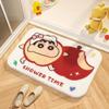 Cartoon Cute Cashmere Floor Mat Toilet Entrance Door Water Absorption Anti Slip Wear Resistant Carpet Household Bathroom Soft Foot Mat