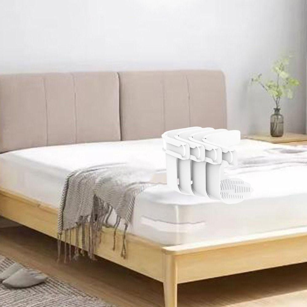 4 Stück Rutschfeste Unsichtbare Bettdeckenbezugshalter Verstellbare Bettlakenklammern Bettlakenhalter für Zuhause