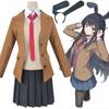 Premium Seishun Buta Yarou Wa Bunny Girl Sakurajima Mai Cosplay Costume Full Set Outfit For Captivating Parties And Events