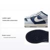 Trampki dziecięce Dunk Low PS Football Grey Midnight Navy Blue Summit-White FB9108-002