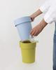 Trash can that hides bags Baked Yellow L size 10L TAPTRASH 240020 way-be