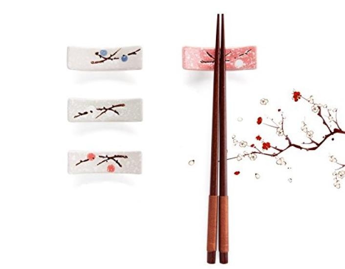 VIEAURA Ceramic Chopstick Japanese Set of Tabletop Japanese Cutlery Knife Interior Decor Rests, Style, 4, Accessories, Cuisine, Restaurant, Inn,