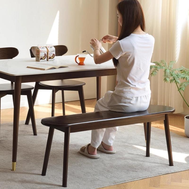 Solid Wood Benches Dining Stools Living Room Multifunctional Wooden Stool Entrance Luxury Rectangular Footstools Furniture