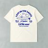Sports Outdoor PerRetro Surf Street Trend Clothing Pattern Printing Summer Luxury Brand Cotton Men's and Women's T-Shirts Unisex