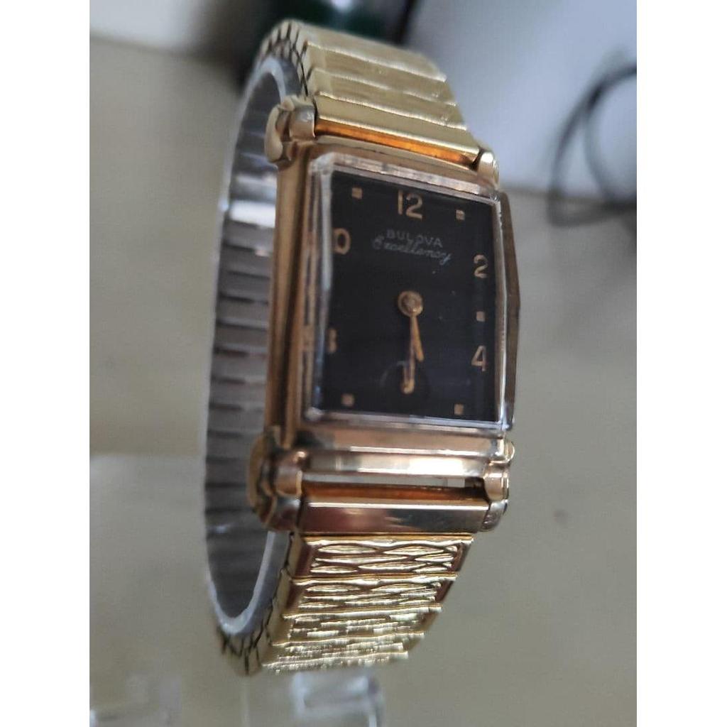Used Bulova10 gold gold manual winding watch rockabilly