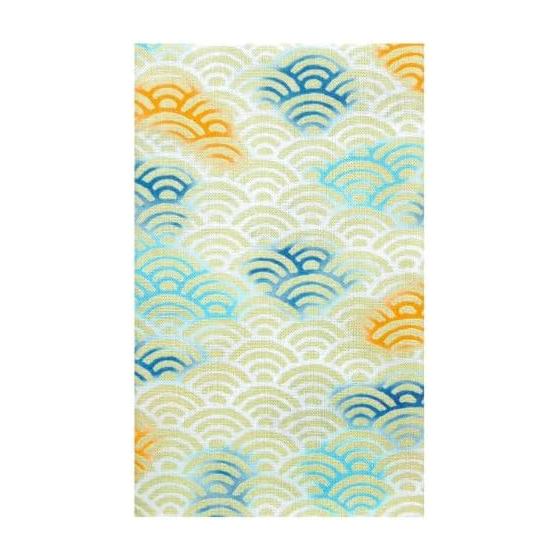 Hamamonyo Tenugui Towel - Kasumi Seigaiha Pattern, 100% Cotton, Approx. 34cm x 90cm