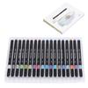 Metallic Paint Pens 18 Colors 1‑3mm Fiber Nib Strong Coverage Waterproof Metallic Markers for DIY Painting