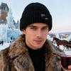 Herren Herbst Winter Ski Wollmütze Samt Warme Baumwollmütze Outdoor Sport Strickmütze