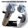 Bass Drum Microphone Stand Adapter Clamp for Secure Mounting Light weight with Precise 22mm Fit and Shockproof