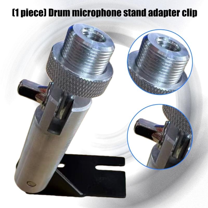 Bass Drum Microphone Stand Adapter Clamp for Secure Mounting Light weight with Precise 22mm Fit and Shockproof