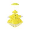 17 Inch Outdoor Geese Attire Raincoat Umbrella Set Spring Lawn Decors Waterproof Plastic Patios Accessories