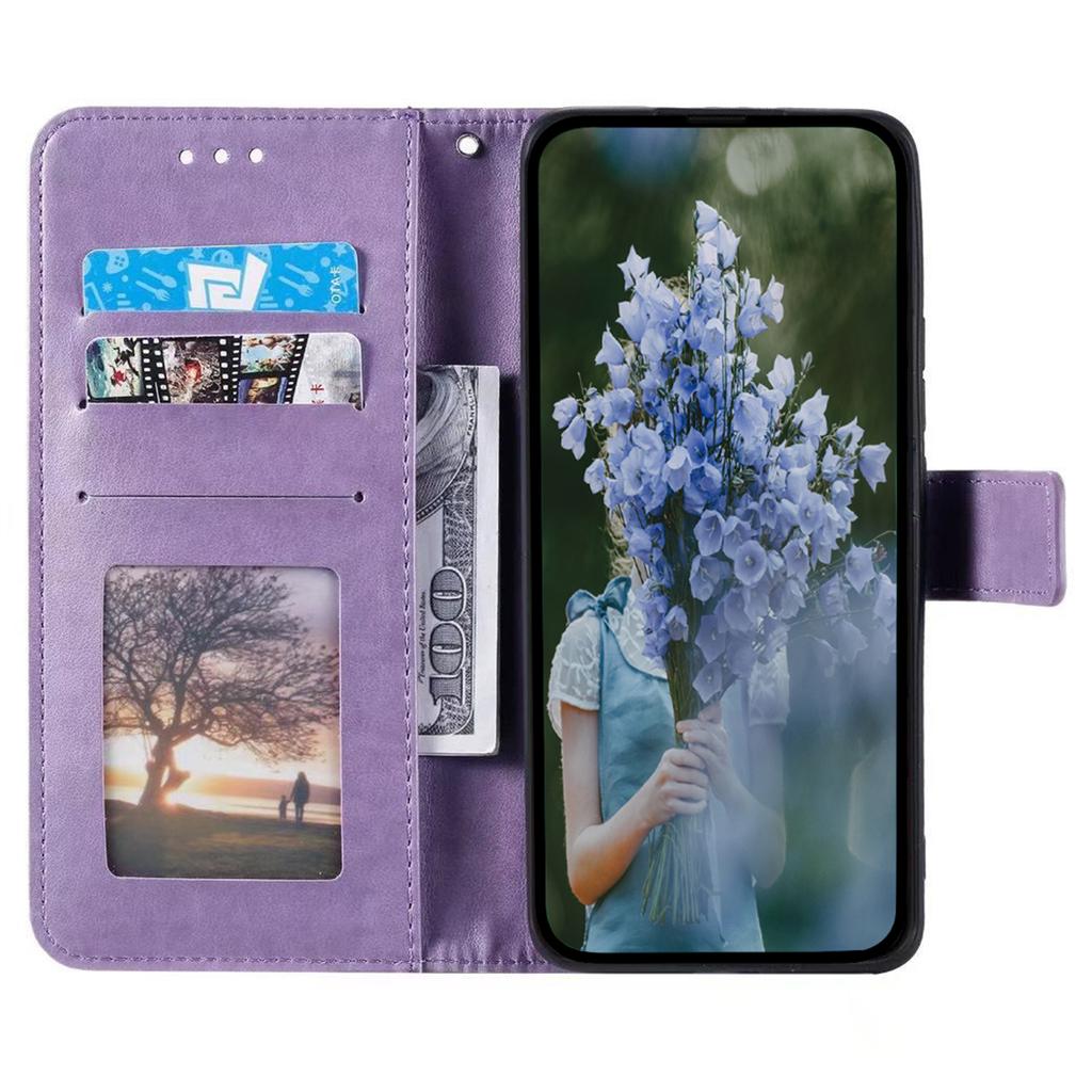 For Motorola Moto E14 4G/G04 4G/G04s 4G/G24 4G Case PU Leather Mandala Pattern Wallet Flip Cover