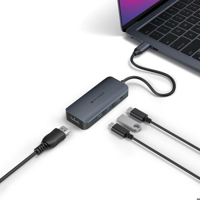 Hub USB - Targus - HyperDrive Next - 4 Ports - USB Type-C - 4K Ultra HD - 10000 Mbit/s