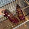 Commuter Square Head Mary Jane Women's Shoes Gentle Thick Heel Shoes