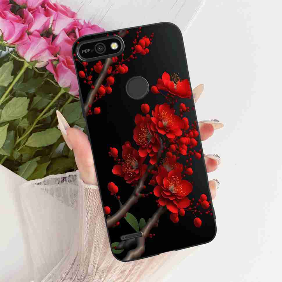 For Tecno Pop 2 F B1c Case Cartoon Lion Butterfly Silicone TPU Black Cover For Tecno Pop 2F POP 2F 5.45" Phone Cases Coque