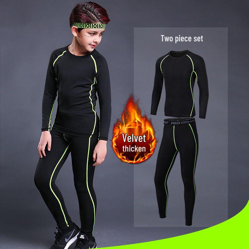 Dětská rychleschnoucí sportovní souprava: Chlapecké podzimní/zimní body pro basketbal a fotbal