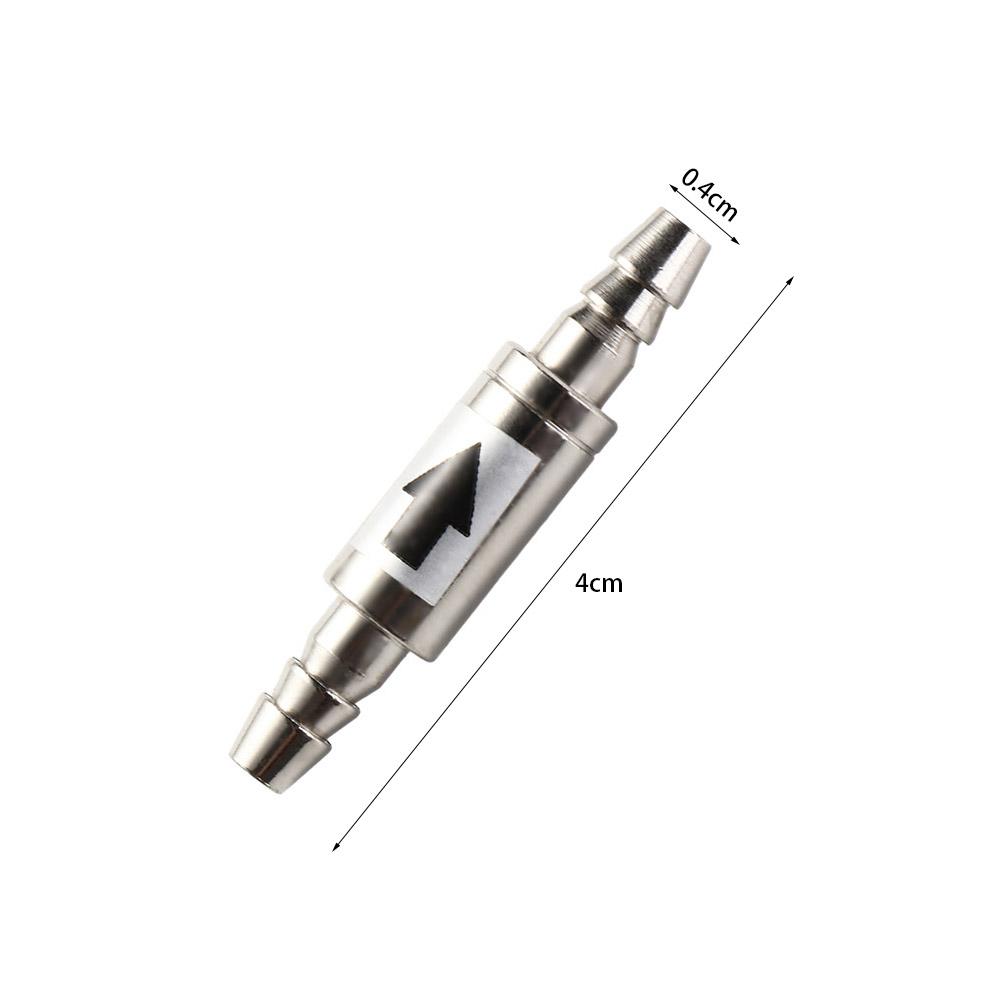 Stainless Steel CO2 Check Valve Silver Non-Return CO2 Valve CO2 One Way Check Valve  Fish Tank